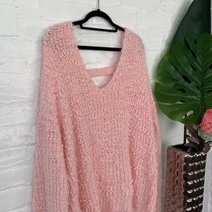 Forever 21 bubblegum pink sweater